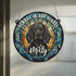Cocker Spaniel Black Memorial Stained Glass Effect Suncatcher